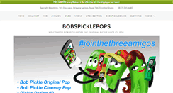 Desktop Screenshot of bobspicklepops.com